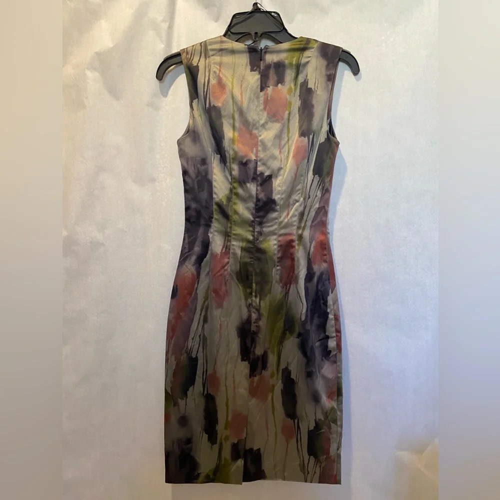 JAY GODFREY Abstract Sheath Dress Size 2 Bodycon NWOT Cocktail Party - Picture 8 of 10